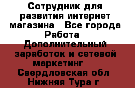 Сотрудник для развития интернет-магазина - Все города Работа » Дополнительный заработок и сетевой маркетинг   . Свердловская обл.,Нижняя Тура г.